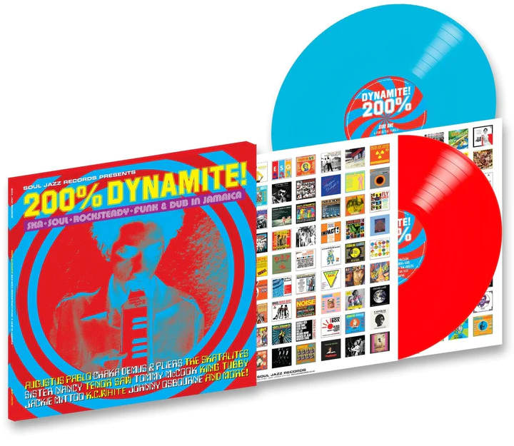 Various Artists – 200% Dynamite! 2LP LTD Red & Blue Vinyl