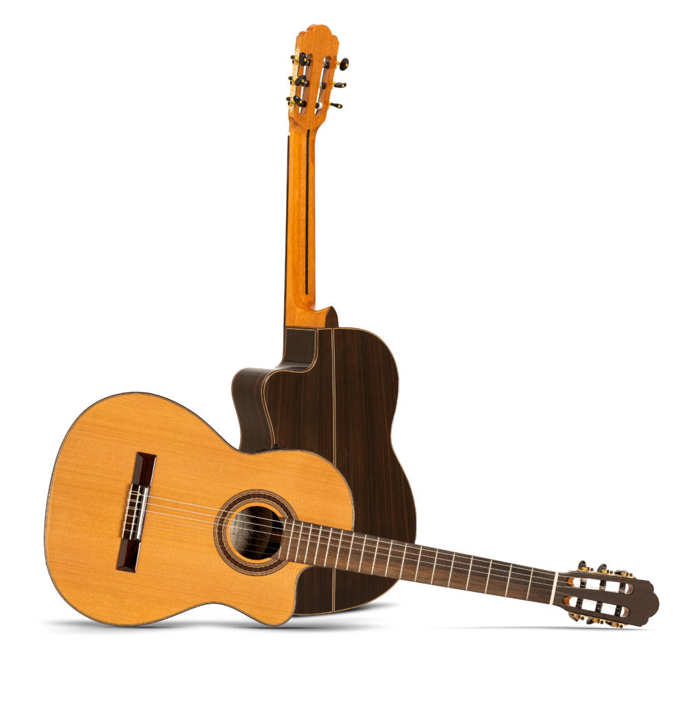 Angel Lopez Semi Acoustic Mazuelo Classical Guitar CR-CE