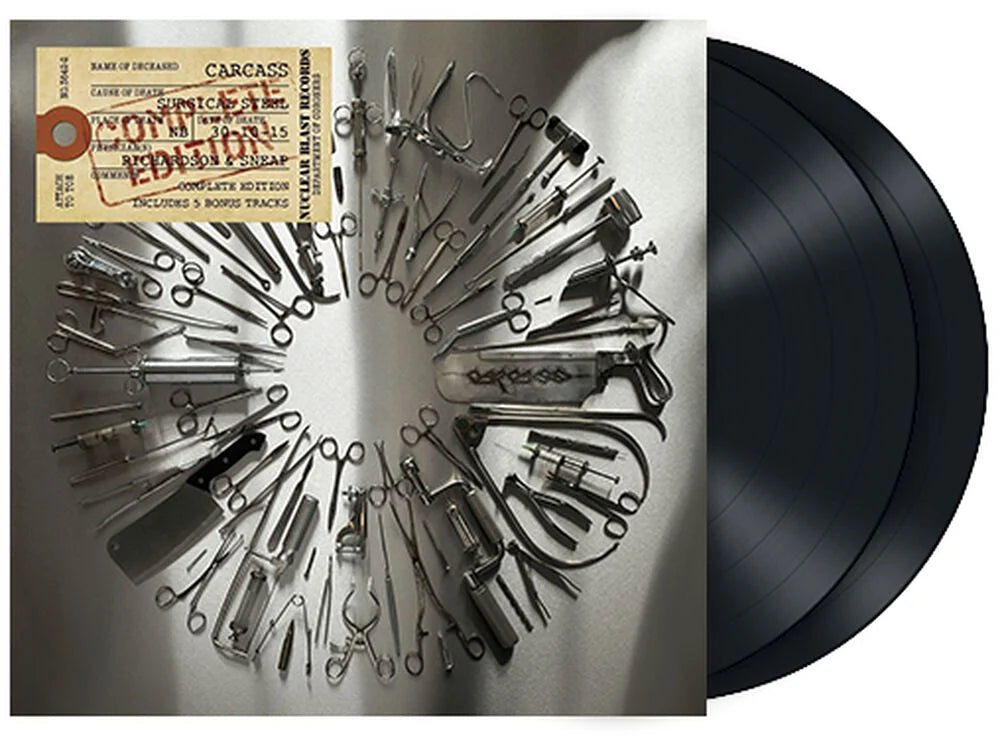 Carcass – Surgical Steel 2LP (Complete Edition) (Black Vinyl)