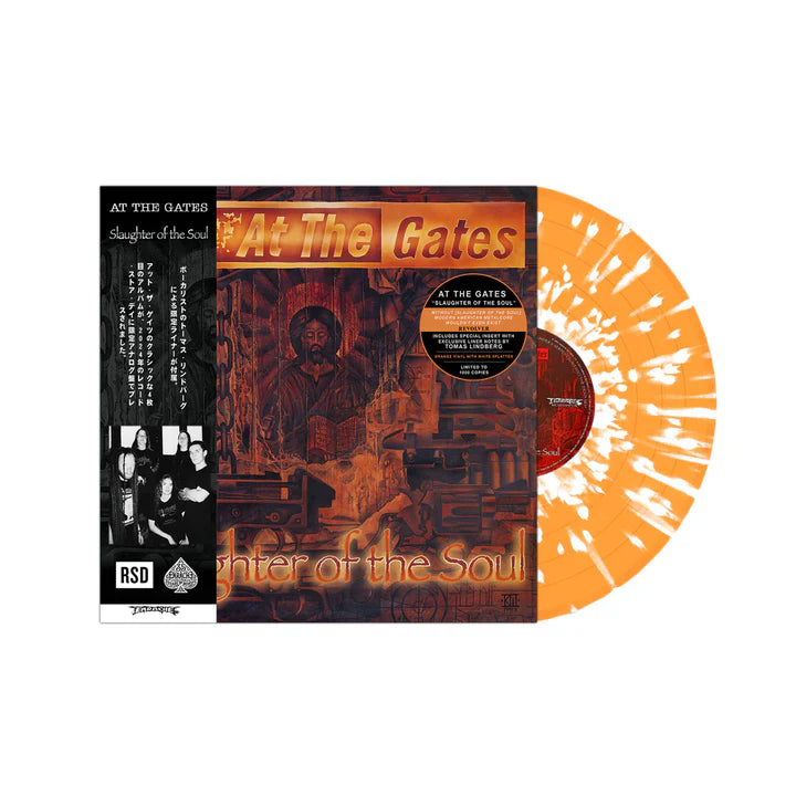 RSD AT THE GATES - Slaughter Of The Soul - 1 LP - Orange and White Splatter Vinyl [RSD 2024]