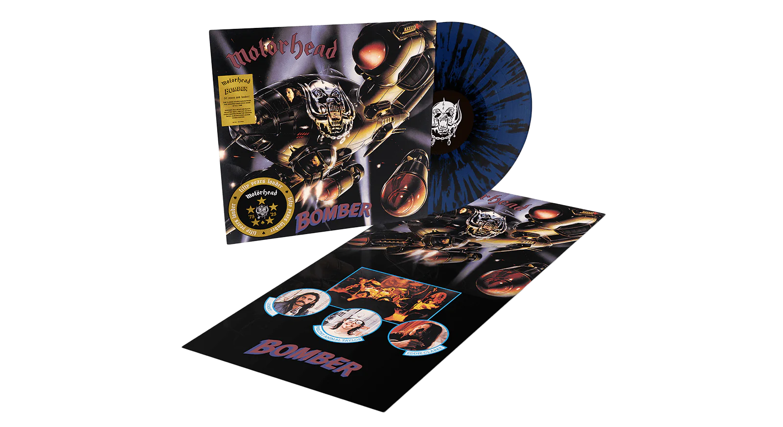 Motörhead - Bomber LP Vinyl (LTD Blue & Black Splatter Vinyl)