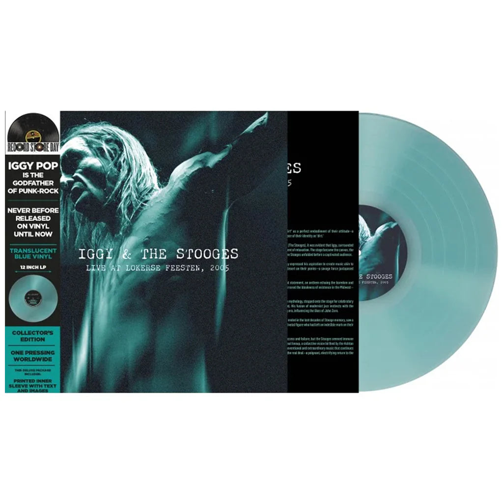 RSD IGGY & THE STOOGES - Live at Lokerse Feesten - LP - Turquoise Vinyl [RSD 2024]