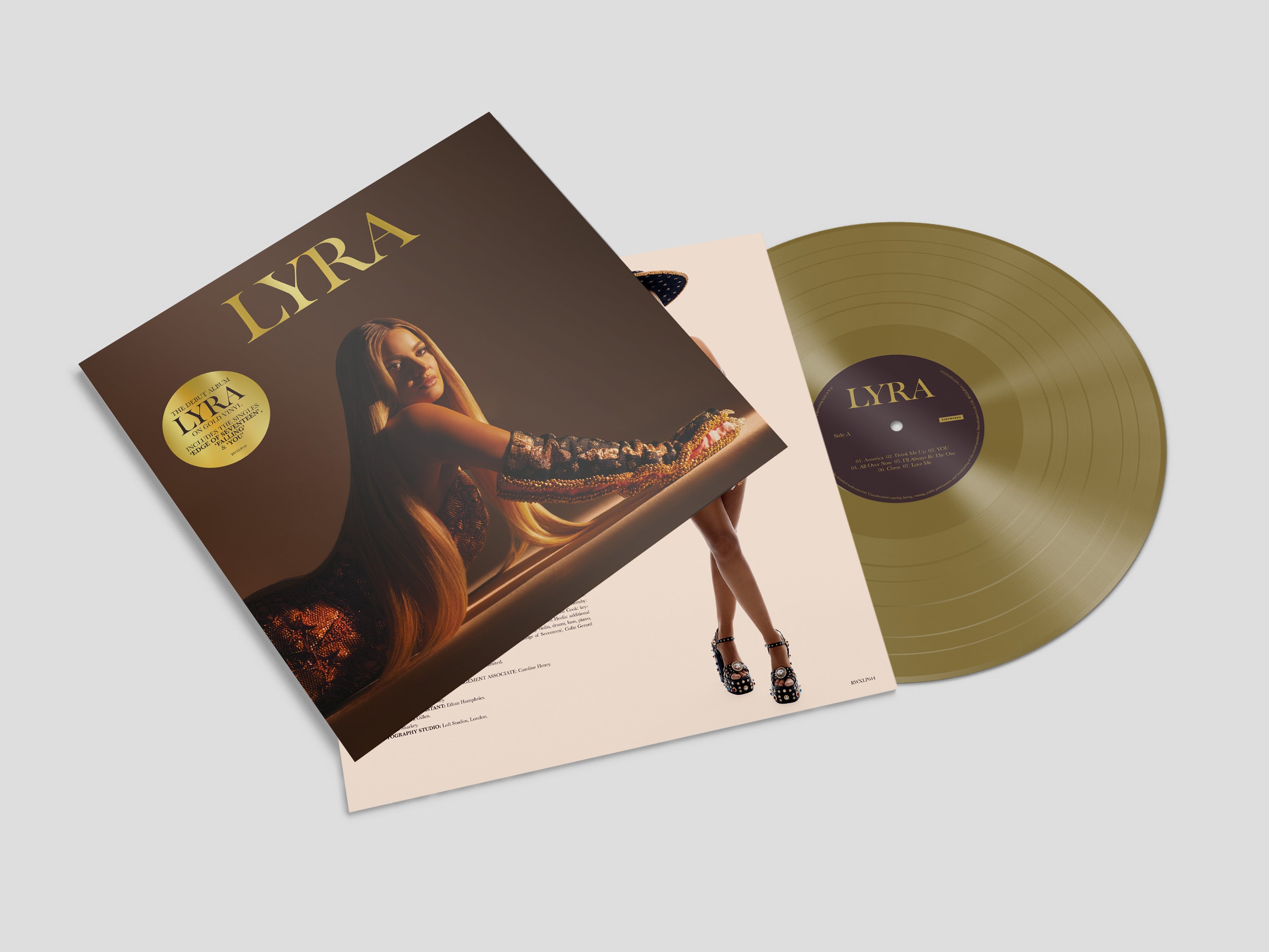 Pre Order: Lyra / 'Lyra' LP LTD Gold Vinyl Out 12th April 2024