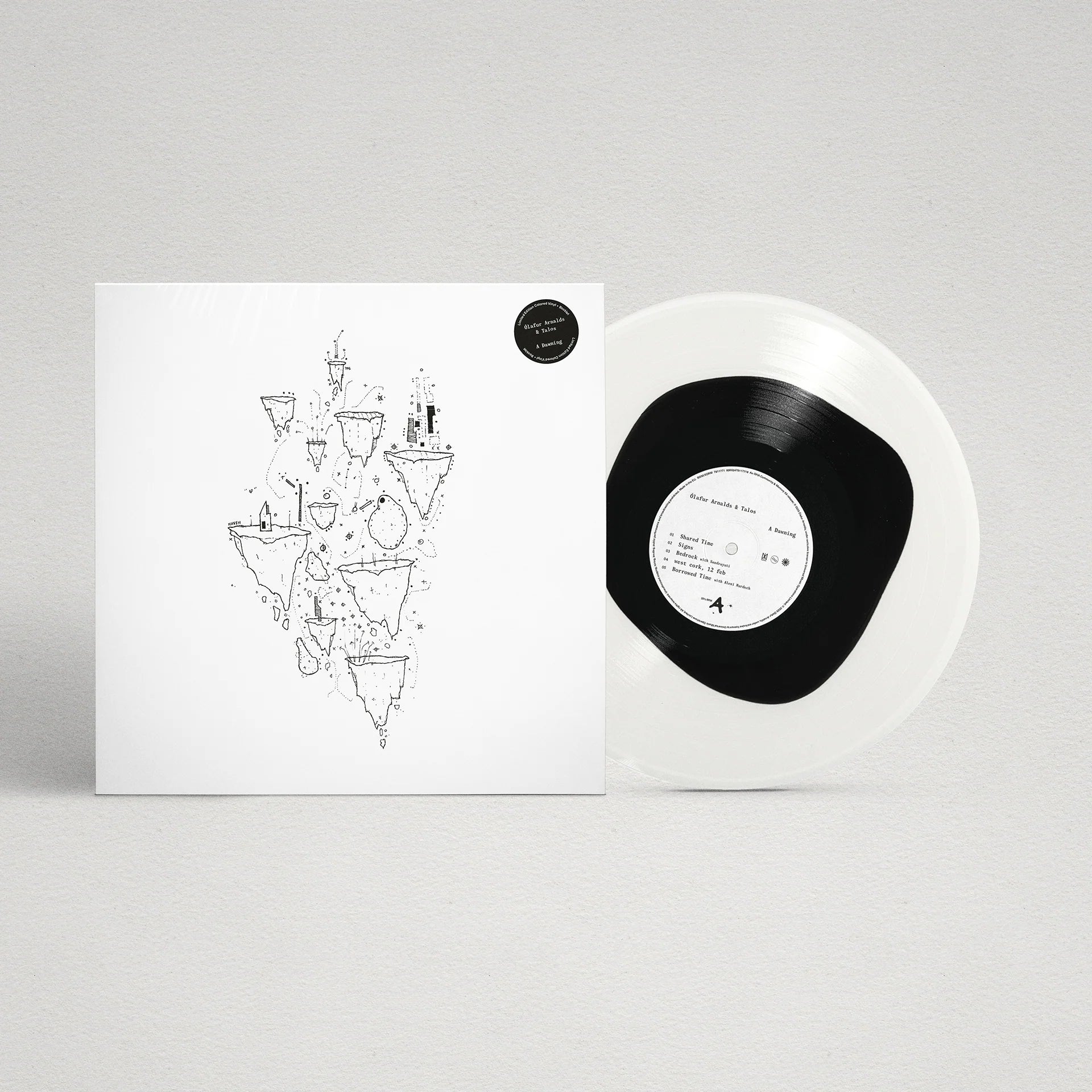 Olafur Arnalds & Talos - A Dawning LP (Limited Edition Black in White Vinyl)