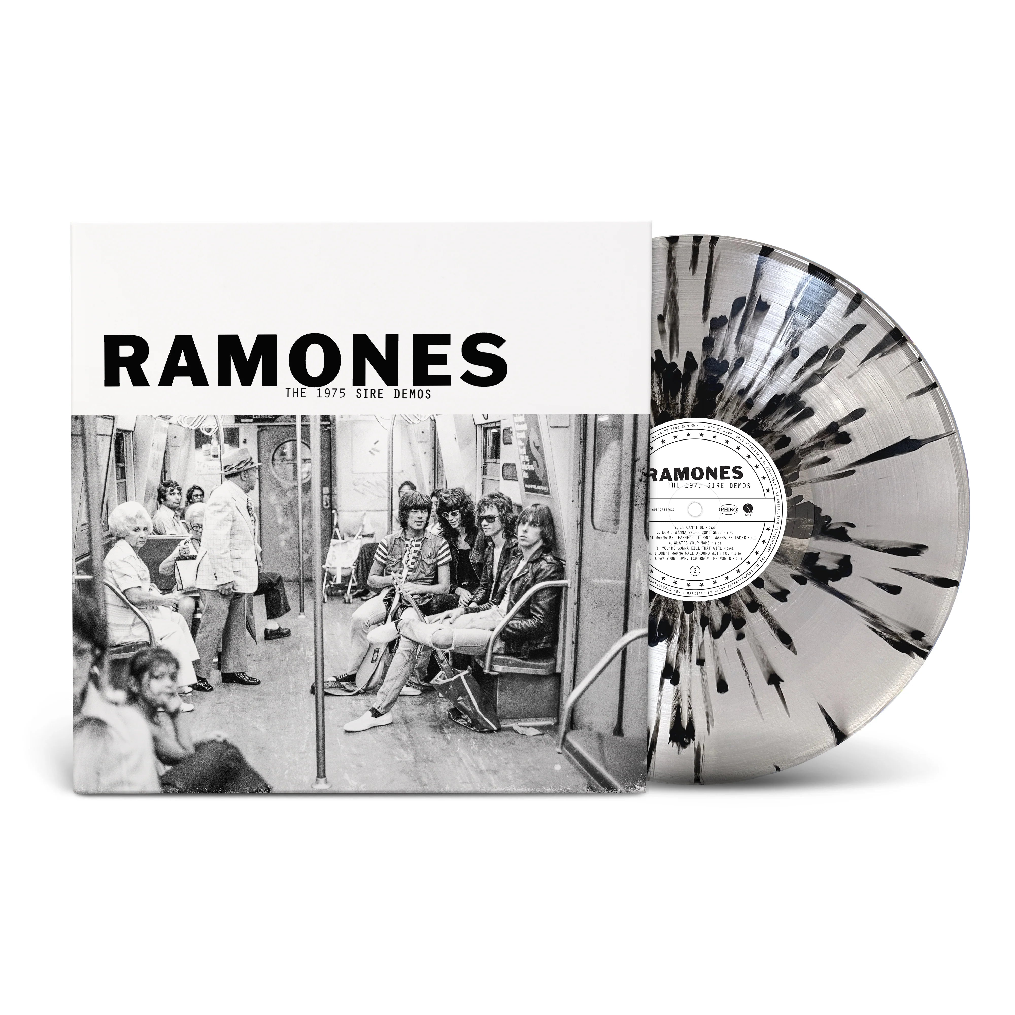 RSD RAMONES - The 1975 Sire Demos (Demos) - 1 LP - 140g Clear with Black Splatter Vinyl [RSD 2024]