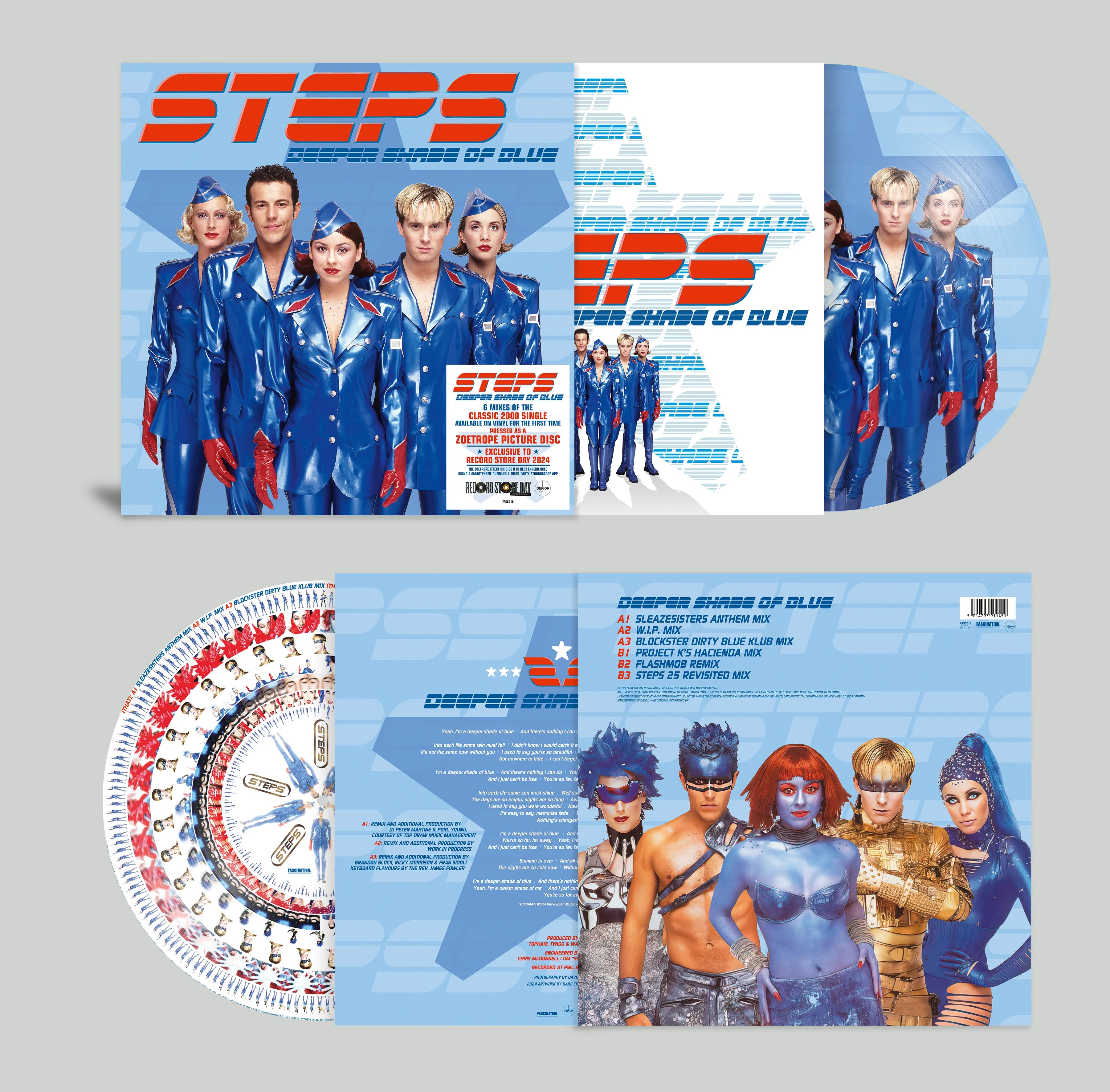 RSD STEPS - Deeper Shade Of Blue – The Remixes (Zoetrope Picture Disc RSD 2024)