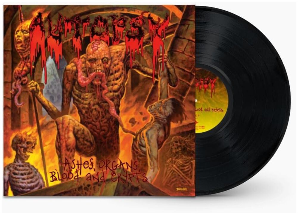 Autopsy - Ashes, Organs, Blood & Crypts LP LTD Ashes Vinyl