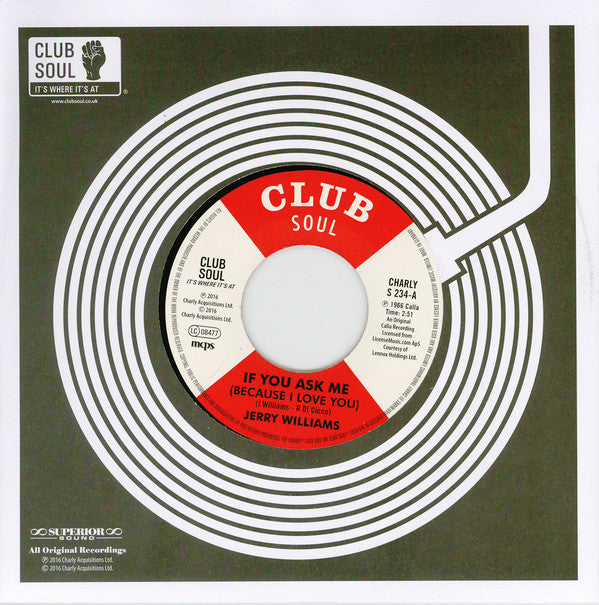 Jerry Williams* / Little Jerry Williams – If You Ask Me (Because I Love You) / Just What Do You Plan To Do About It