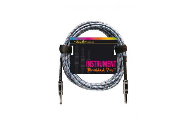 Boston Pro Instrument Cable Blue Braid 3m