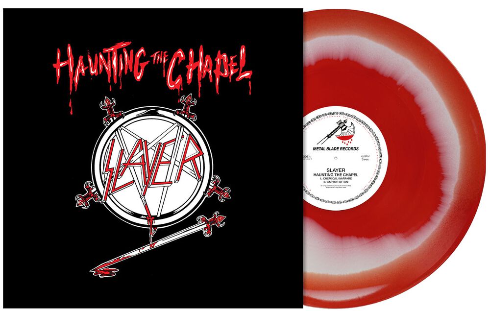 Slayer – Haunting The Chapel LP LTD Red/White Melt Vinyl