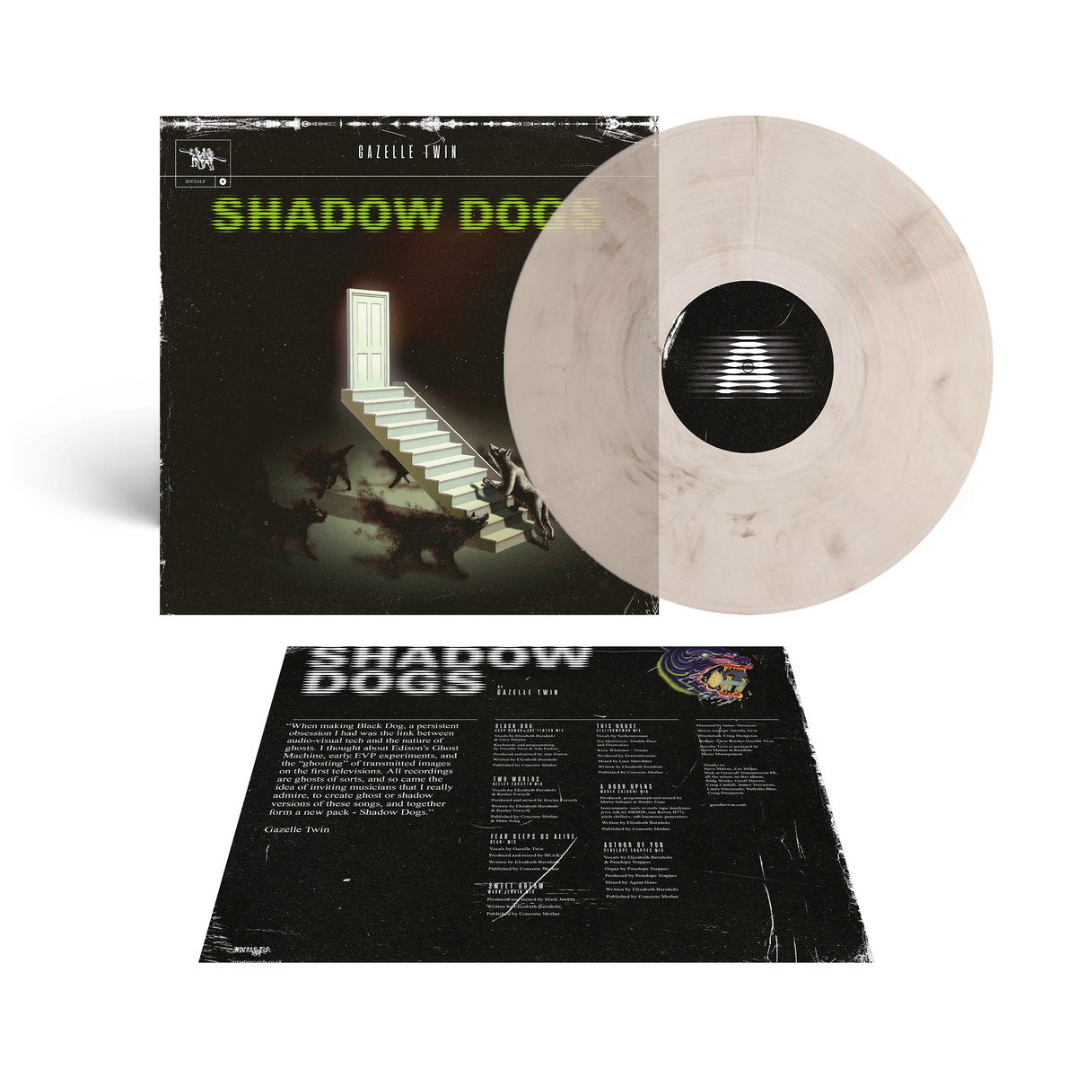 Gazelle Twin – Shadow Dogs LP (Limited Edition RSD 2025 Clear Black Smoke Vinyl)