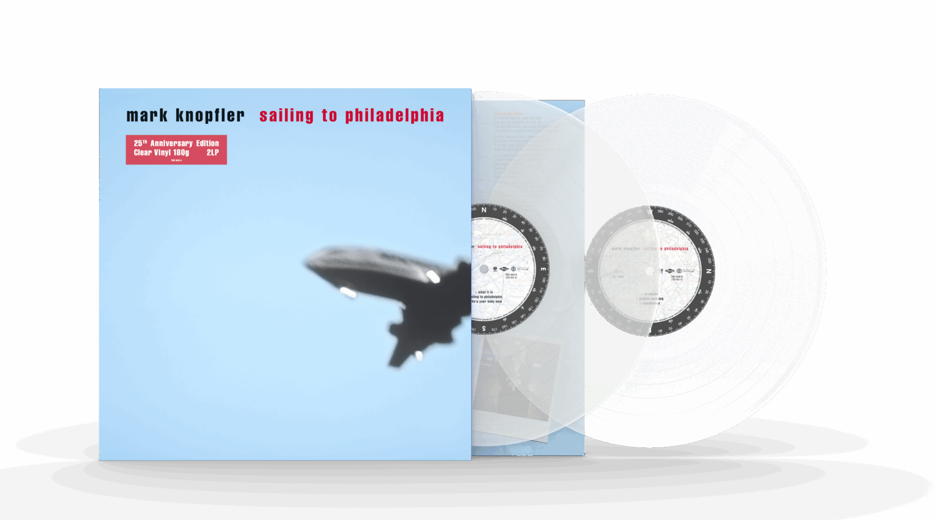 Mark Knopfler – Sailing To Philadelphia 2LP (25th Anniversary Reissue on Clear Vinyl)