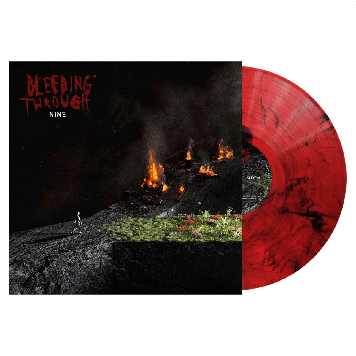 Bleeding Through - NINE LP (Limited Edition Red with Black Smoke Vinyl)