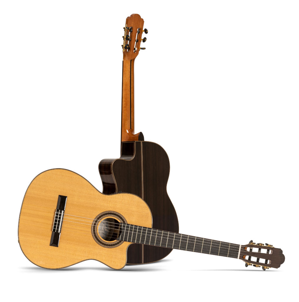 Angel Lopez Semi Acoustic Mazuelo Classical Guitar SR-CE
