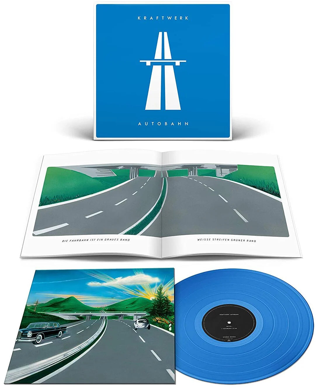 Kraftwerk – Autobahn LP (Limited Edition Repress on Translucent Blue Vinyl)