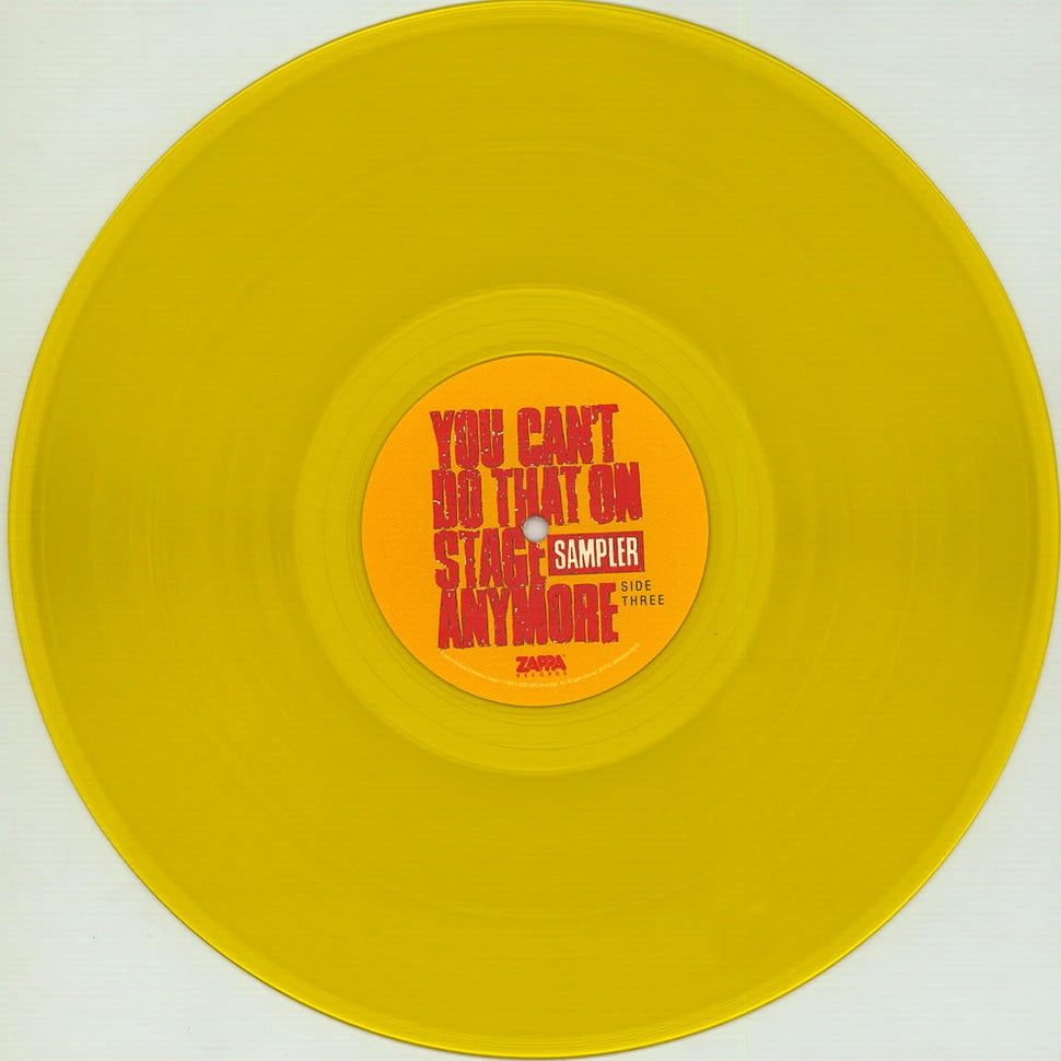 Frank Zappa - You Can't Do That On Stage Anymore Sampler 2LP LTD Transparent Yellow and Red Vinyl Record Store Day 2020