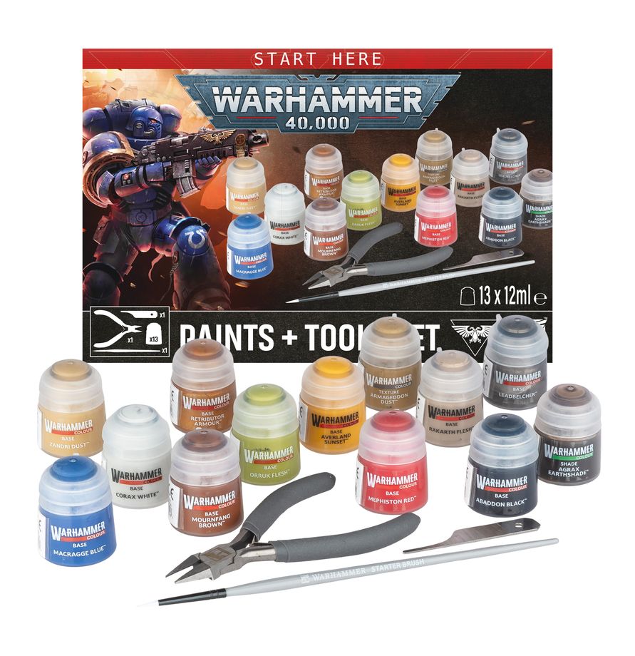 Warhammer 40,000: Paint + Tools set (Preorder Out July 25th)