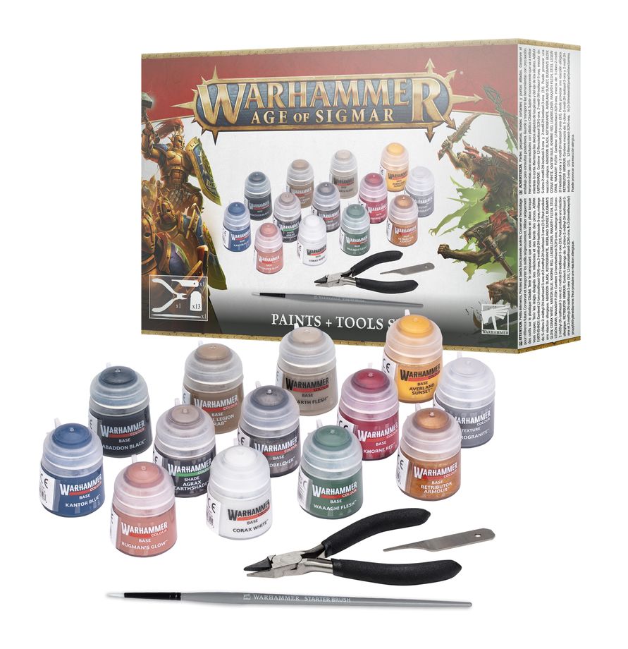 Warhammer Age Sigmar - Paints + Tools Set