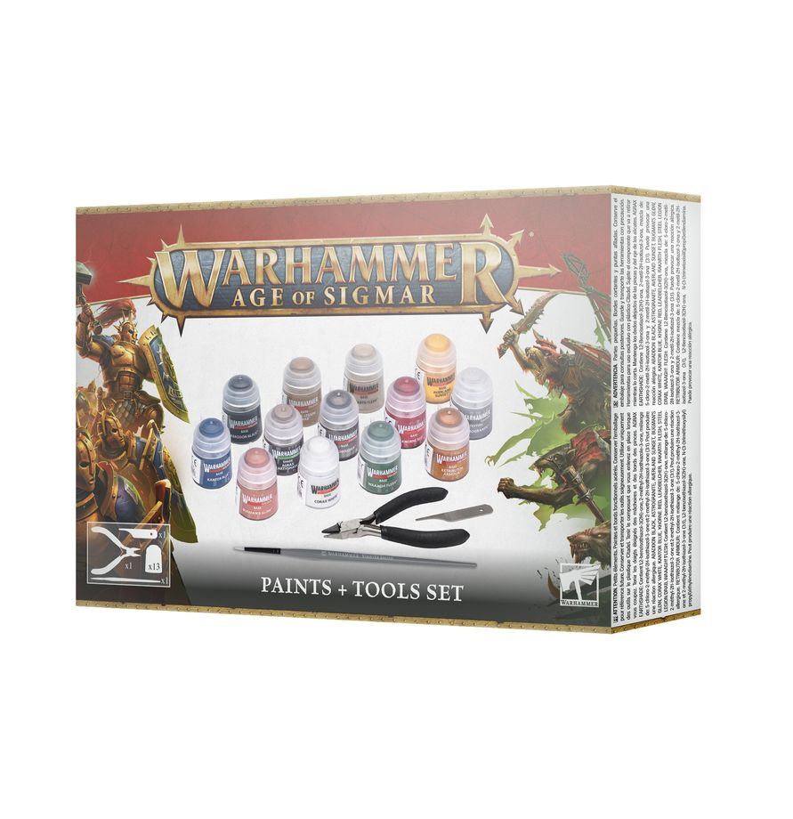 Warhammer Age Sigmar - Paints + Tools Set