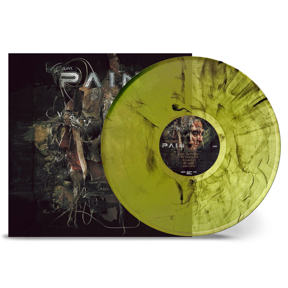Pain – I Am LP (Limited Edition Yellow Green Transparent/Black Marbled Vinyl)