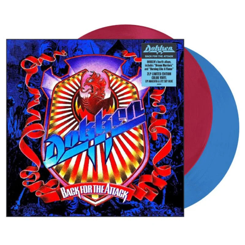 Dokken – Back For The Attack 2LP (Limited Edition Magenta and Sky Blue Vinyl)