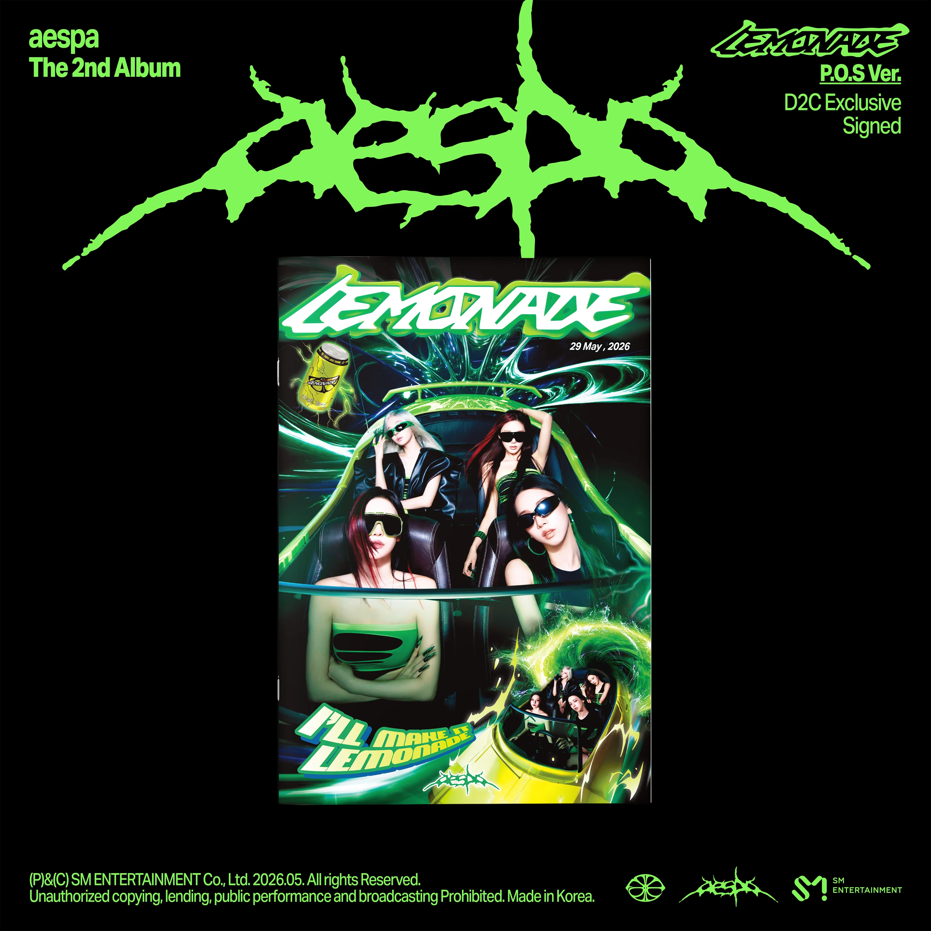 aespa - The 2nd Album 'LEMONADE' (P.O.S Ver.) CD Booklet