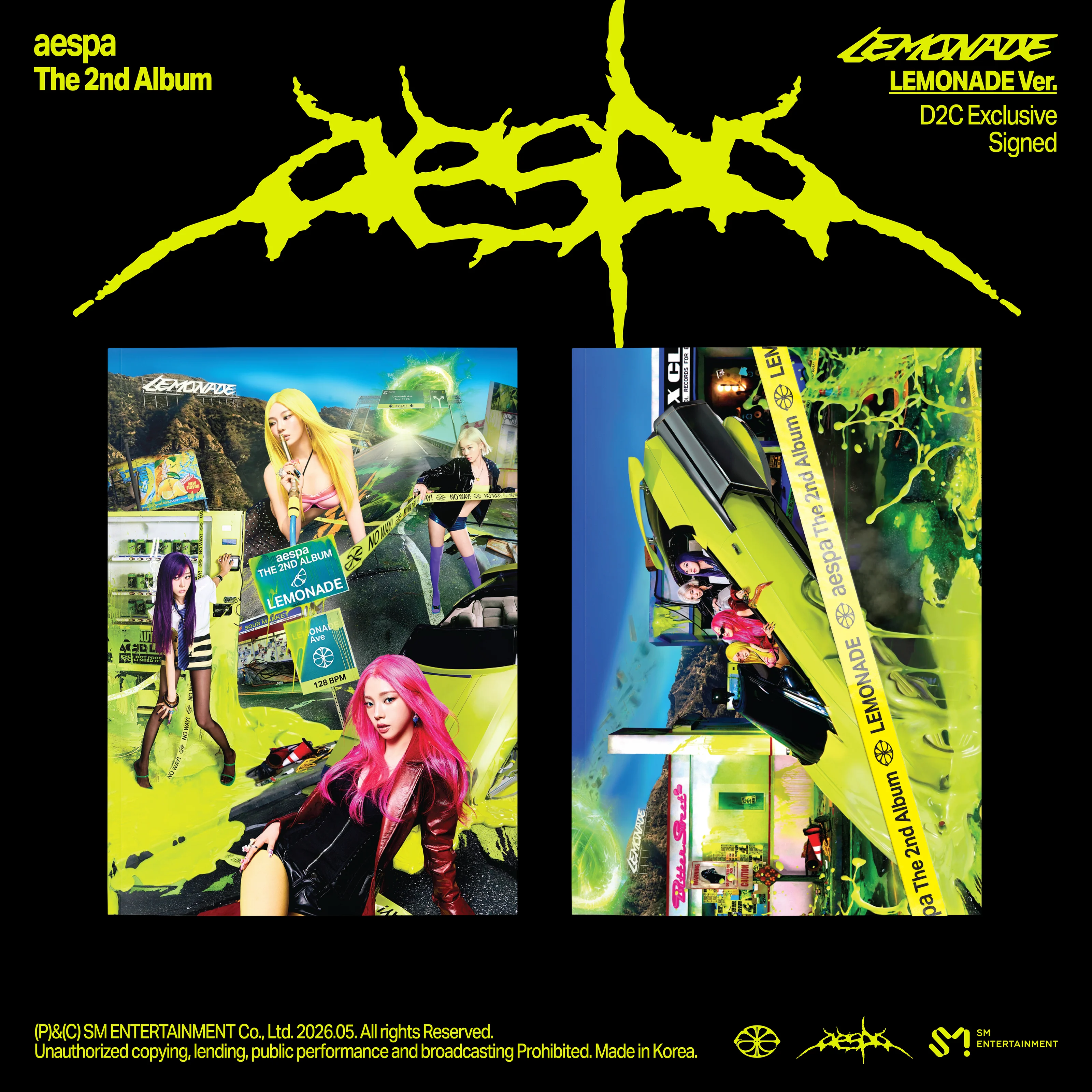 aespa - The 2nd Album 'LEMONADE' (Lemonade Version) CD Book