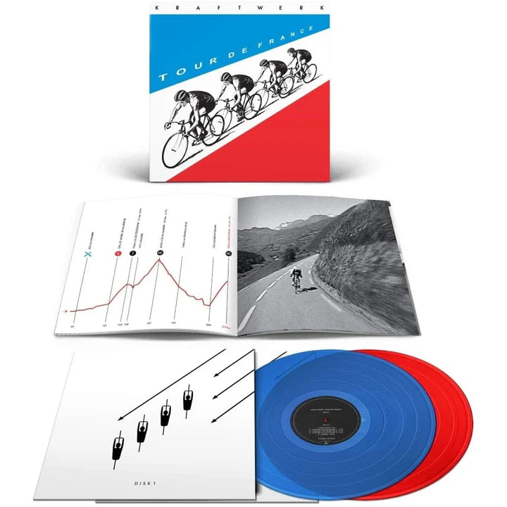 Kraftwerk – Tour De France LP (Limited Edition Repress on Blue and Red Translucent Vinyl)