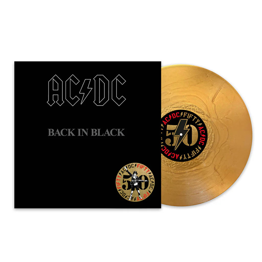 AC/DC – Back In Black LP (50th Anniversary Remastered 180g Gold Vinyl Edition)