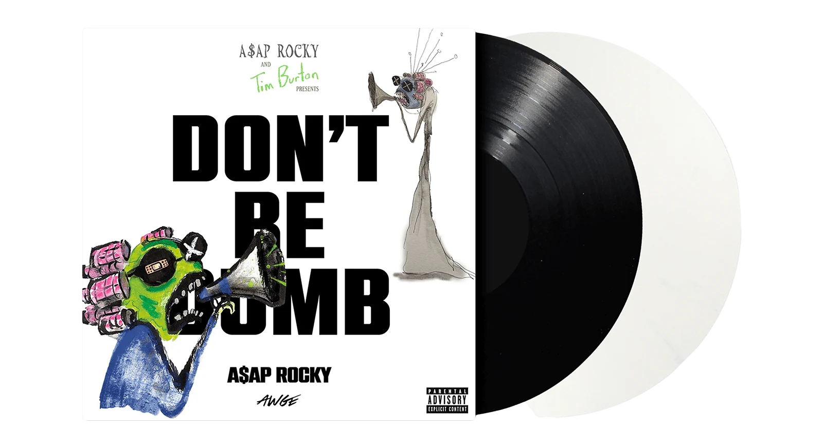 A$AP Rocky - Don't Be Dumb (Black & White) 2LP Vinyl