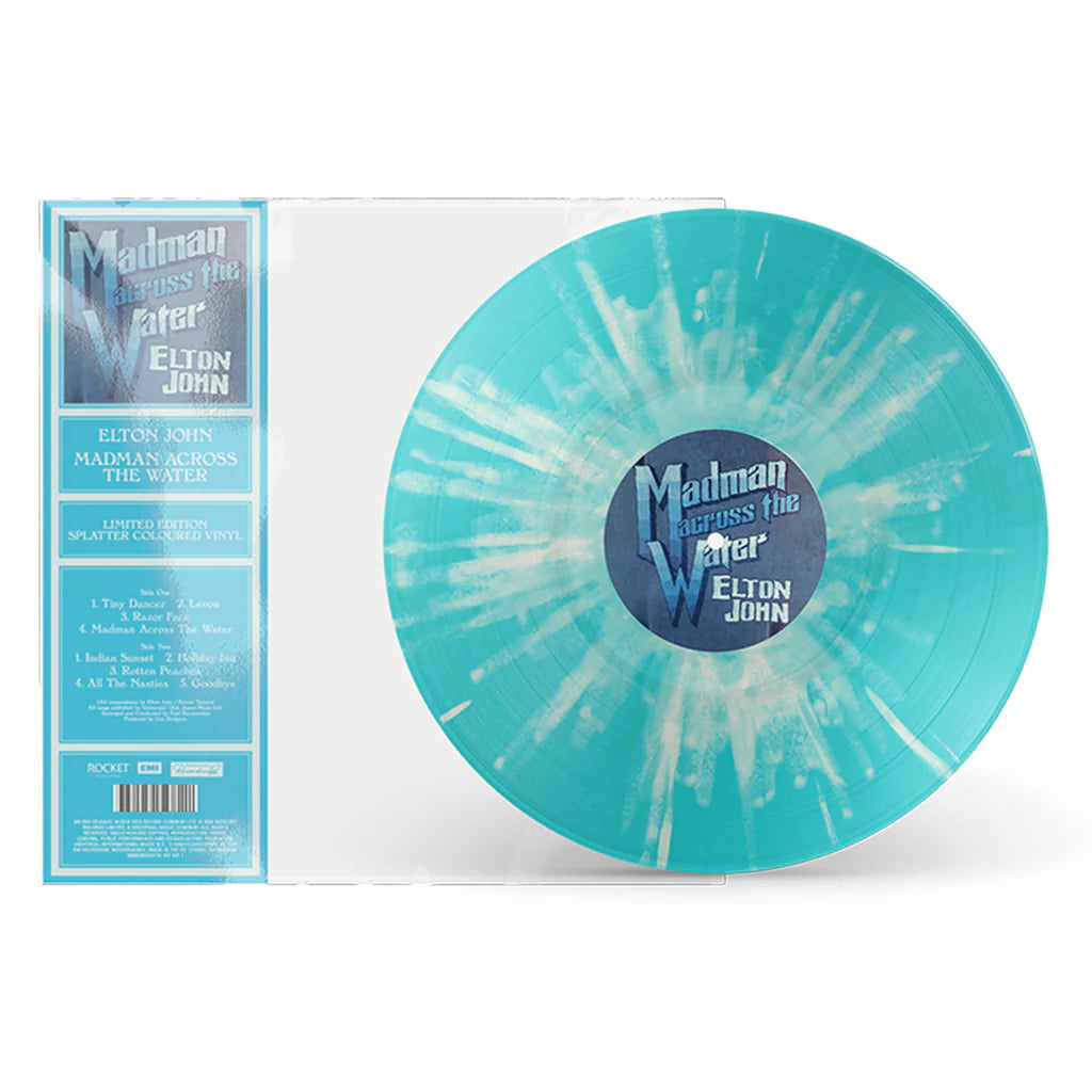 Elton John - Madman Across The Water - LP Blue Splatter Vinyl
