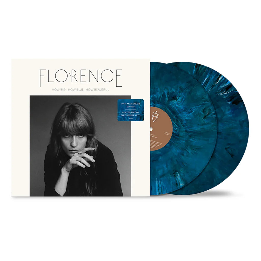 Florence + The Machine - How Big, How Blue, How Beautiful 2LP (10th Anniversary Limited Edition Blue Marble Vinyl) (Preorder Out August 29th)