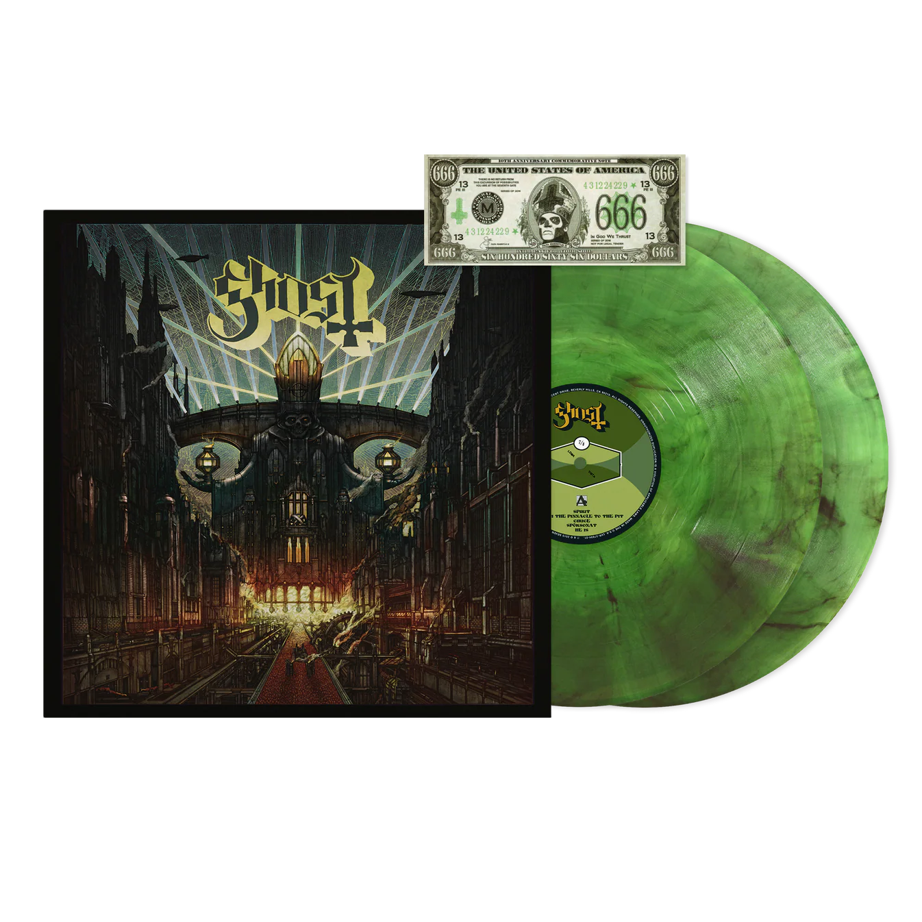 Ghost - Meliora 2LP (10th Anniversary Deluxe Edition Green Smoke Vinyl) [National Album Day]