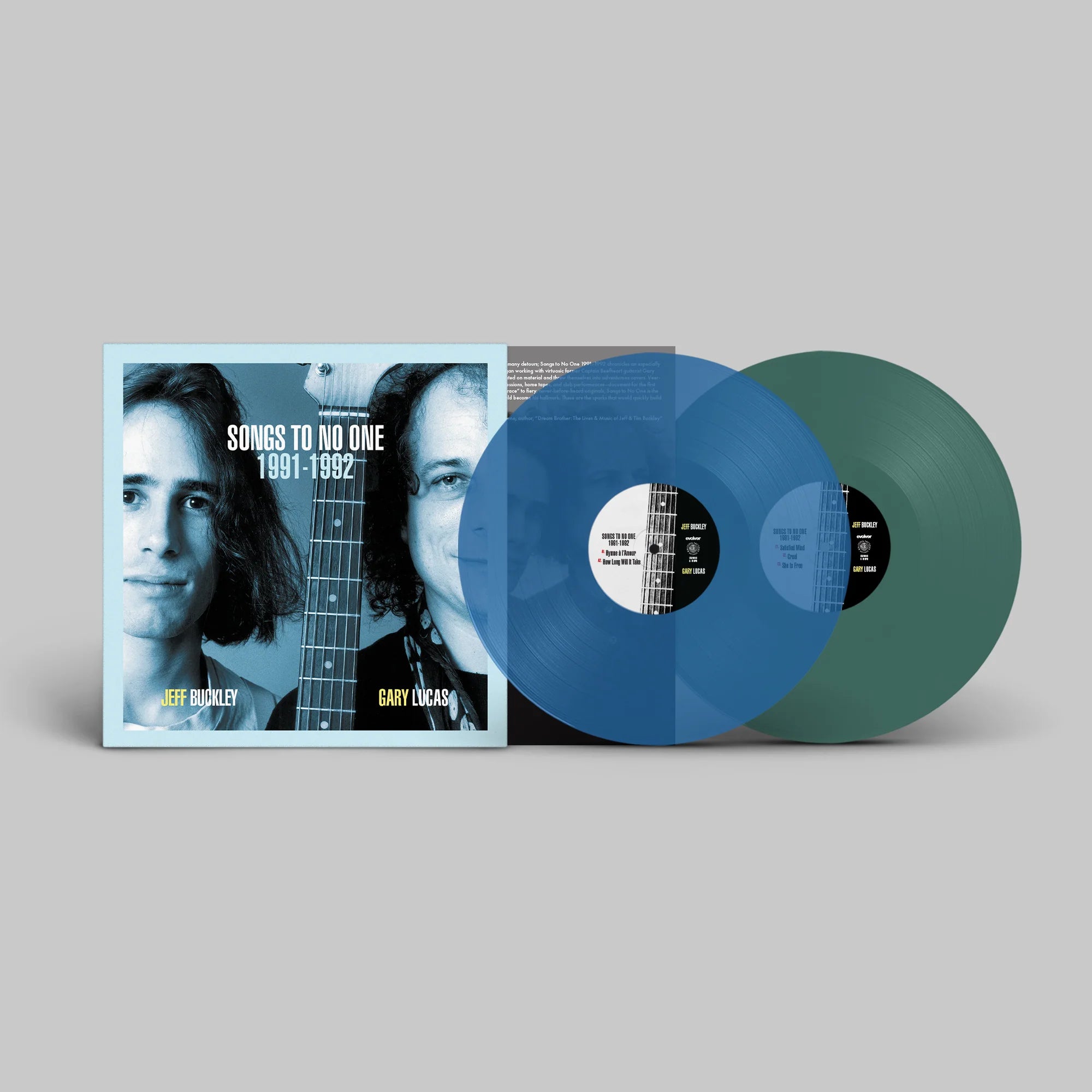 JEFF BUCKLEY & GARY LUCAS - Songs To No One - 2 LP - RSD 2024 Mojo Green and Cruel Blue Vinyl