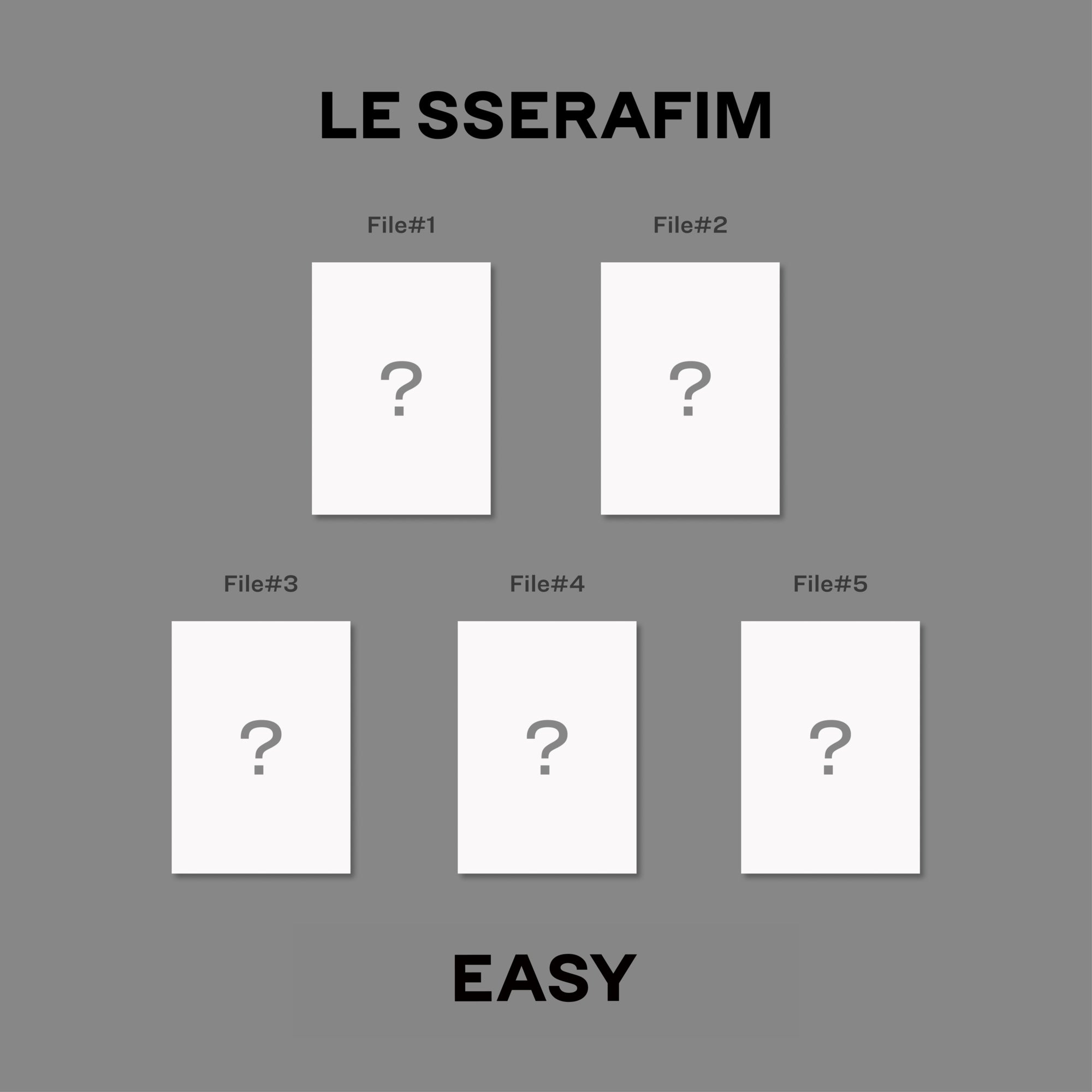 Pre Order: LE SSERAFIM - 3rd Mini Album 'EASY' Compact CD Out March 23rd 2024