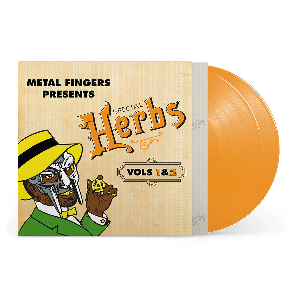 MF DOOM -  Metal Fingers Presents: Special Herbs Vols. 1 & 2 2LP Mustard Yellow Vinyl