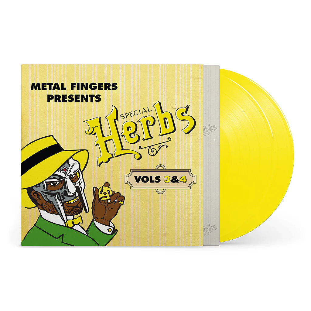 MF Doom -  Metal Fingers Presents: Special Herbs Vols. 3 & 4 2LP Lemon Yellow Coloured Vinyl