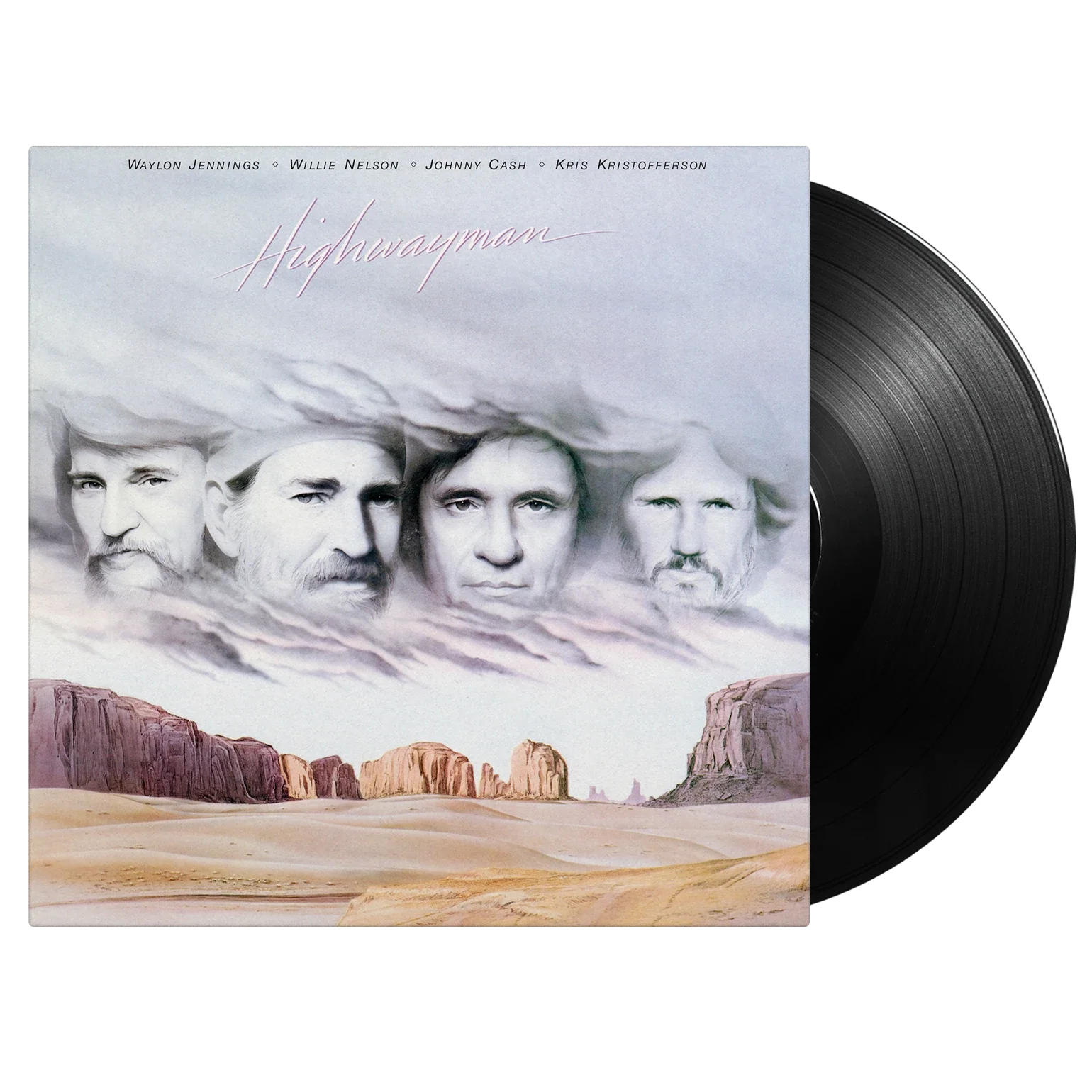 Waylon Jennings • Willie Nelson • Johnny Cash • Kris Kristofferson – Highwayman LP