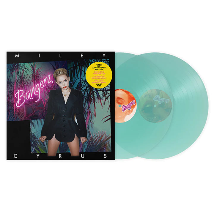 Miley Cyrus - Bangerz (10th Anniversary Edition w/ Poster & Bonus Track) 2LP (Coloured Sea Glass Vinyl)