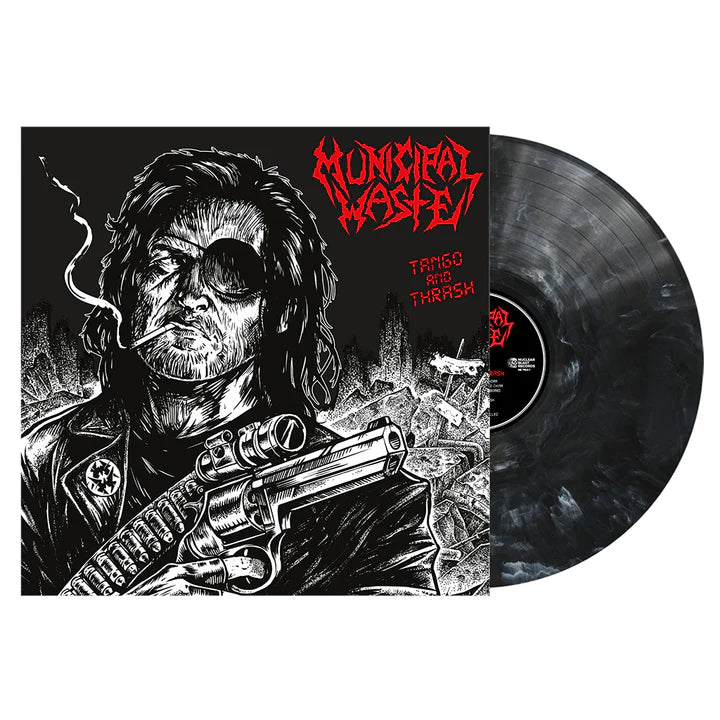Municipal Waste – Tango And Thrash LP (Limited Edition Black and White Marble Vinyl with Etching on Side B)