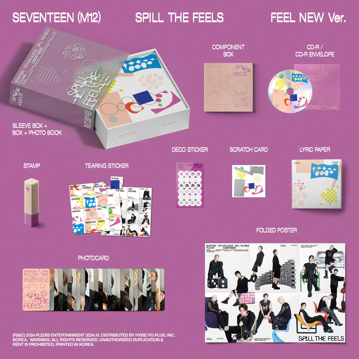 SEVENTEEN - Spill The Feels (12th Mini Album) CD (Feel New Version)