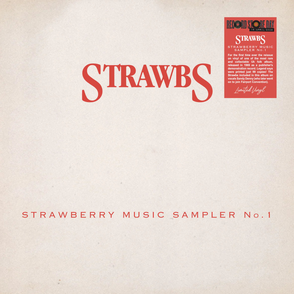 The Strawbs – Strawberry Music Sampler No.1 LP RSD 2026