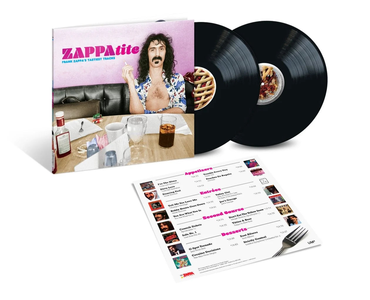 Frank Zappa - ZAPPAtite: Frank Zappa’s Tastiest Tracks 2LP Vinyl (Preorder Out 4th August)