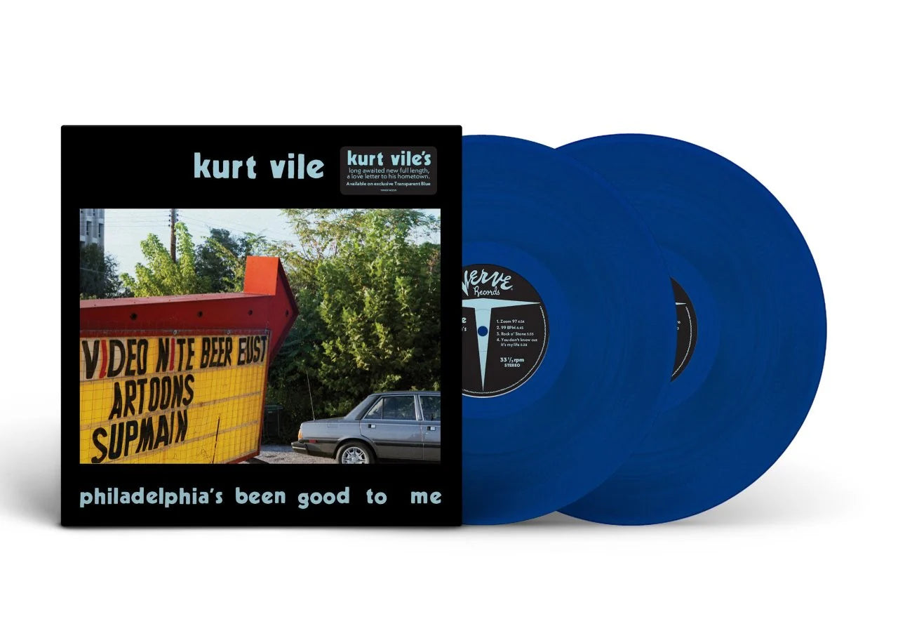 Kurt Vile - Philadelphia's Been Good To Me 2LP (Indie Exclusive Transparent Blue)