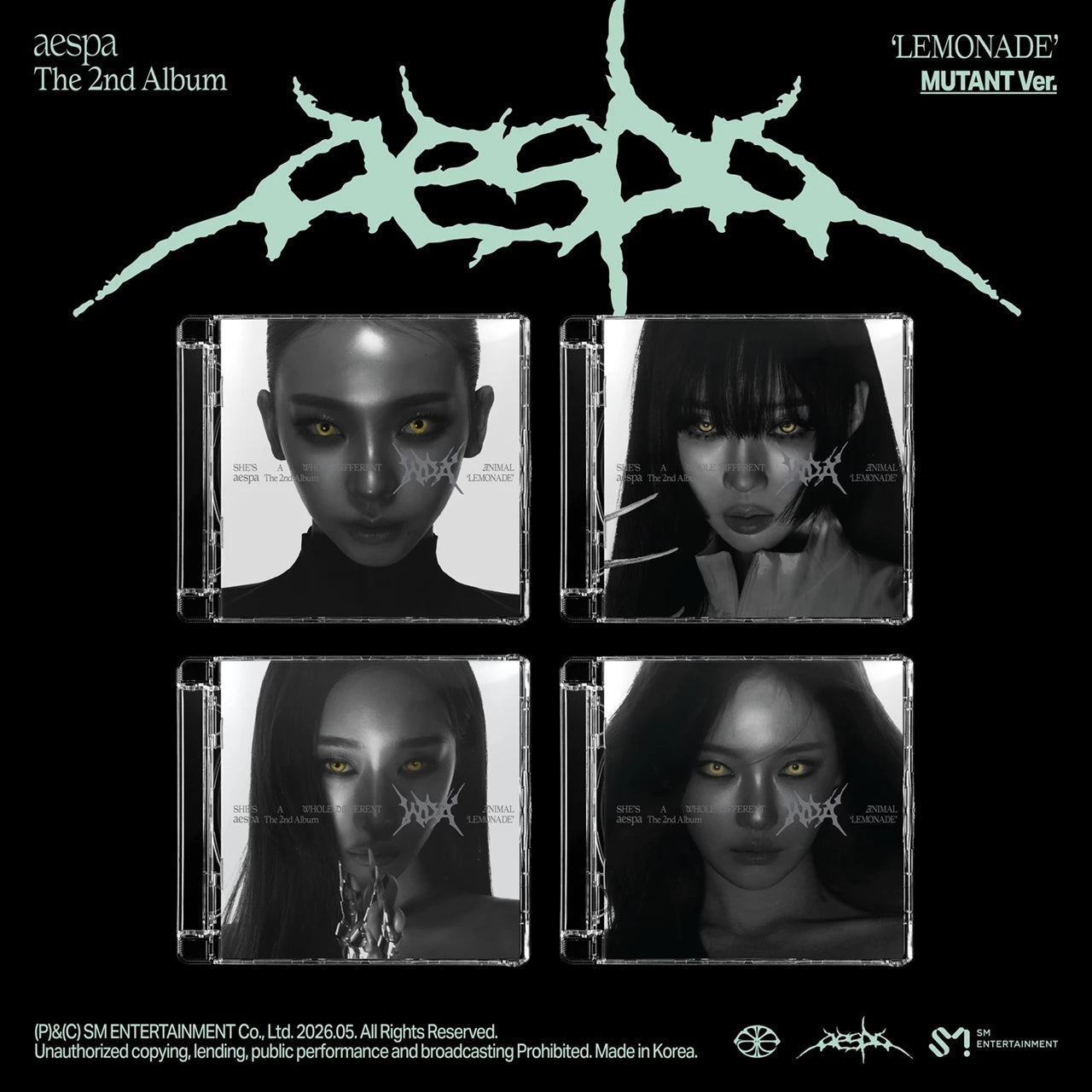 aespa - The 2nd Album 'LEMONADE' (Mutant Version) CD