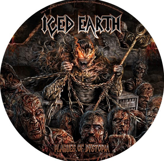 ICED EARTH - PLAGUES OF DYSTOPIA 12" PICTURE DISC (RSD 2023)