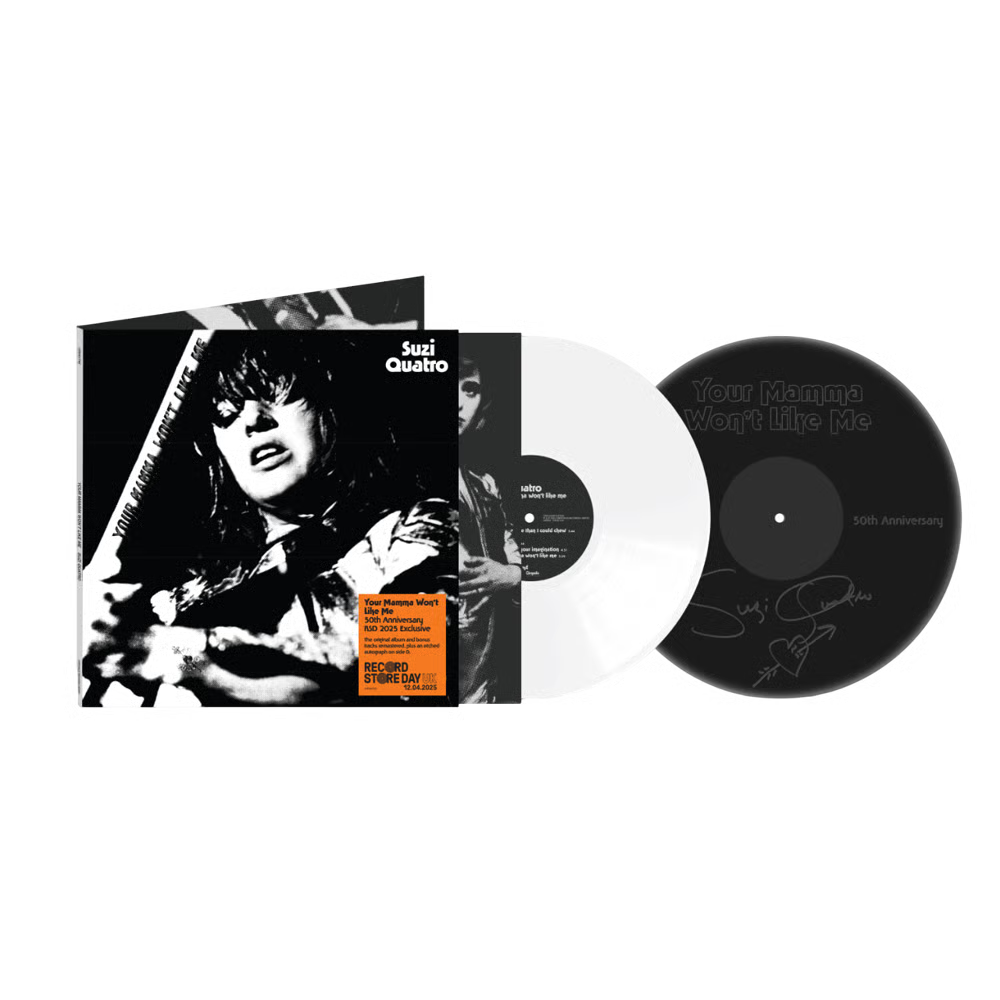 Suzi Quatro – Your Mamma Won't Like Me 2LP (50th Anniversary RSD 2025 Exclusive Limited Edition White & Black Vinyl)