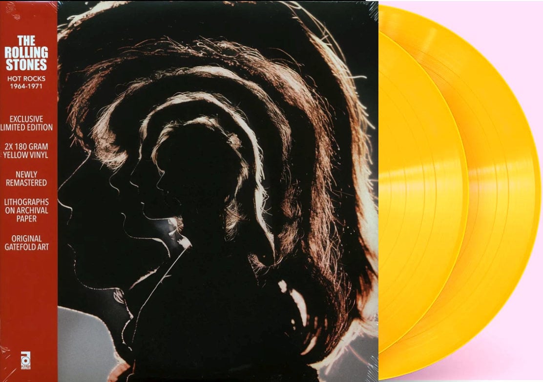 Rolling Stones – Hot Rocks 1964-1971 2LP LTD Yellow Vinyl w/ Lithographs RSD 2021