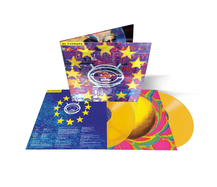 U2 - Zooropa 2LP LTD Transparent Yellow Vinyl 30th Anniversary Edition w/ Foil Sleeve