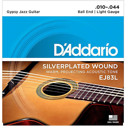 D'Addario Light Gypsy Jazz Acoustic Strings (10-44)
